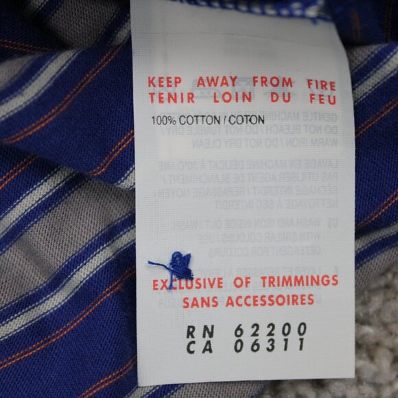 Puma Polo Shirt Mens Large Blue/Orange Contrast Collar Cotton Golf S/S Pullover - Picture 9 of 14